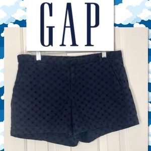 🌵Gap Navy Eyelet Shorts Size 10